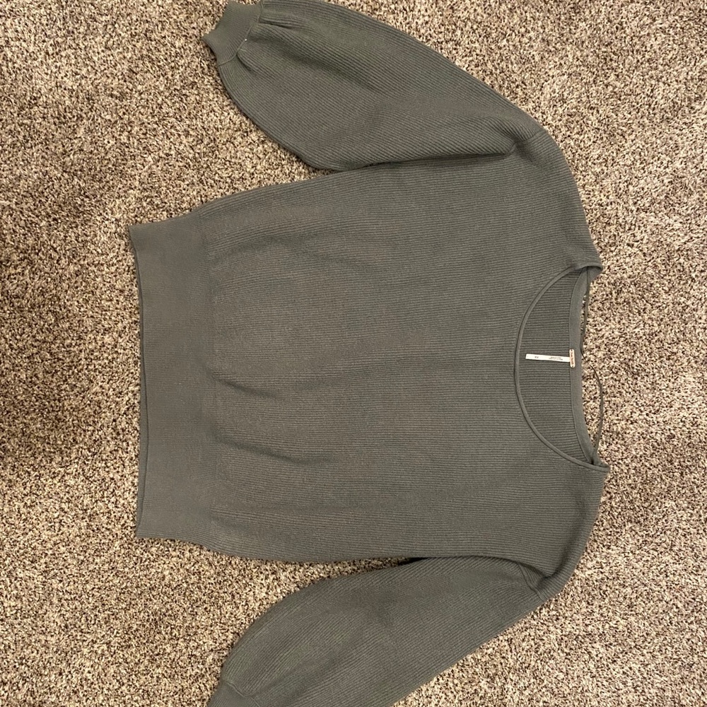 Sage green free people sweater